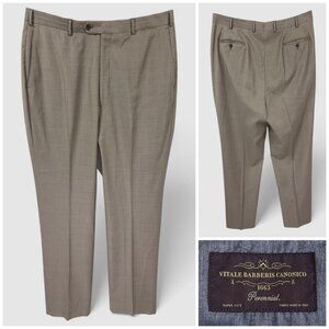 J. Hilburn Vitale Barberis Canonico Italian Fabric Wool Dress Pants W40xL28.5